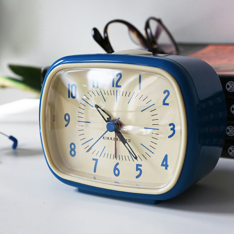 Retro Alarm Clock + Blue