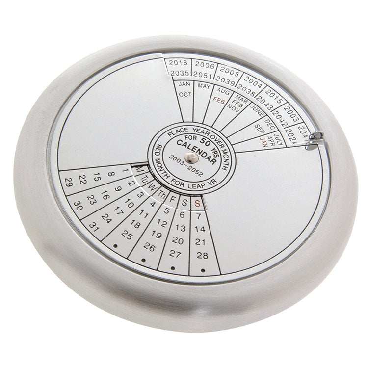 カレンダー・スケジュール Kikkerland 50 Year Calendar 50-Year Calendar Paperweight – Kikkerland Design Inc