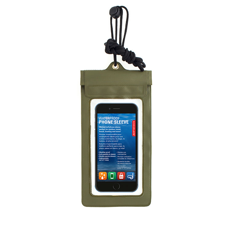 Green Waterproof Phone Sleeve