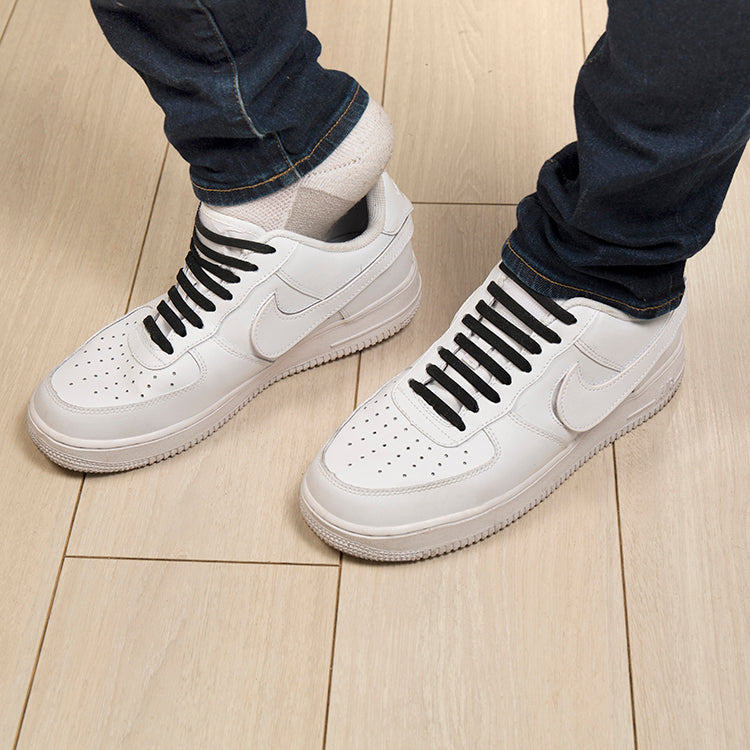 Black No-Tie Shoe Bands