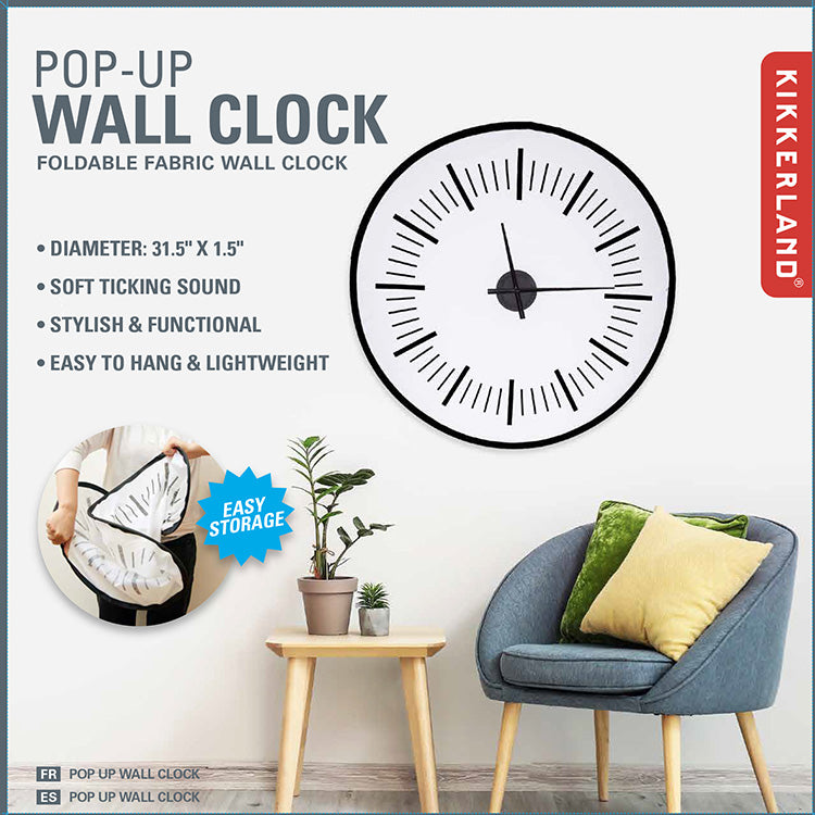 Pop-Up Wall Clock