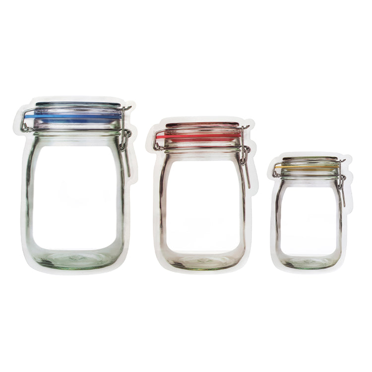 Zipper Mason Jar Bag Medium