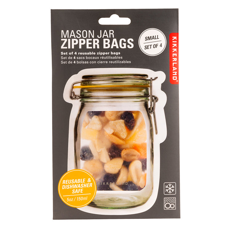 Zipper Mason Jar Bag Small