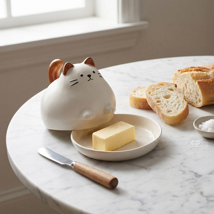 Cat Butter Dish