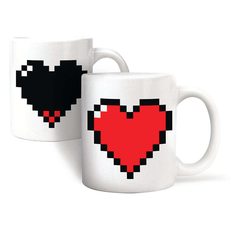 Kikkerland Morph Pixel Heart Mug