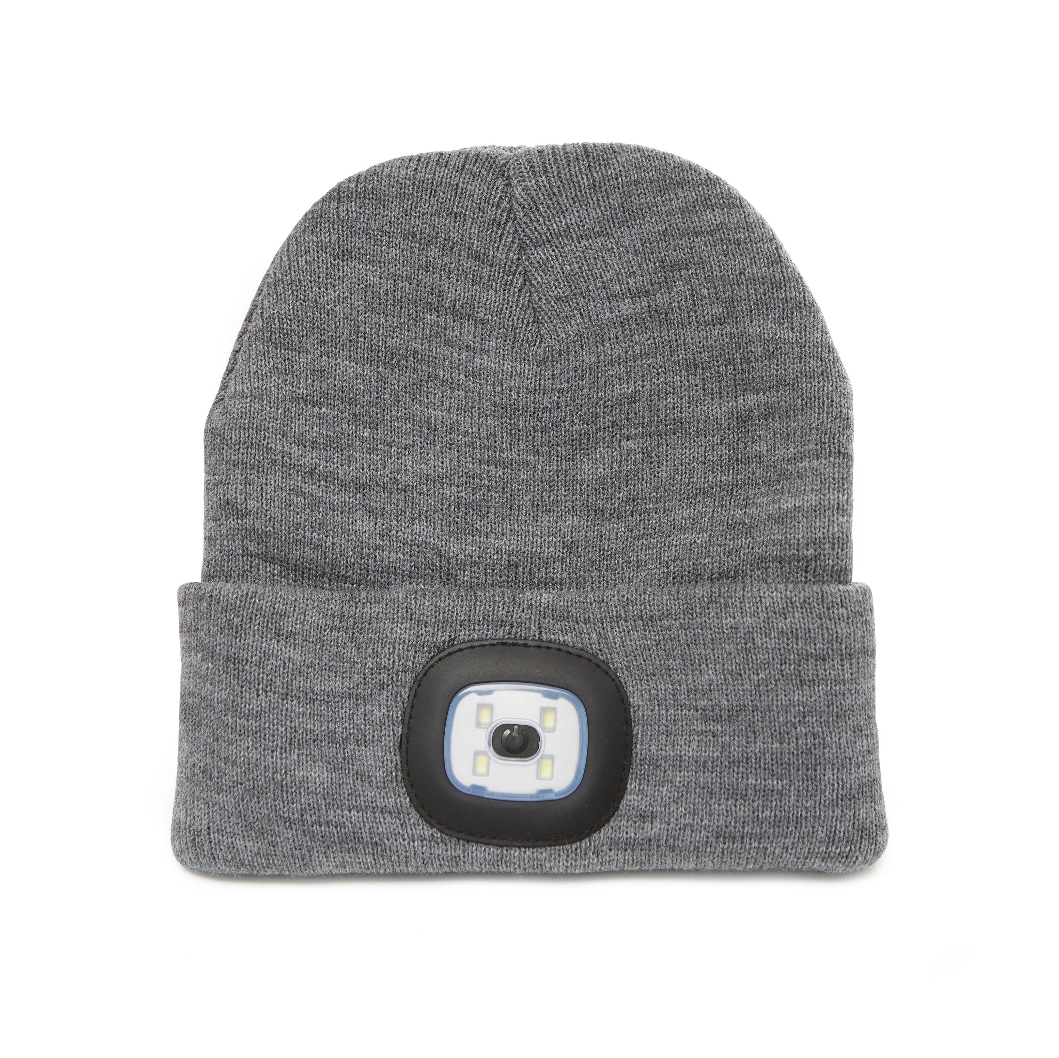 Bright LED Light Up Grey Beanie Hat – Kikkerland Design Inc