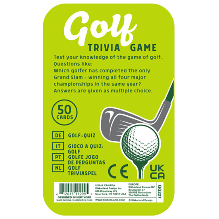 Golf Trivia Game