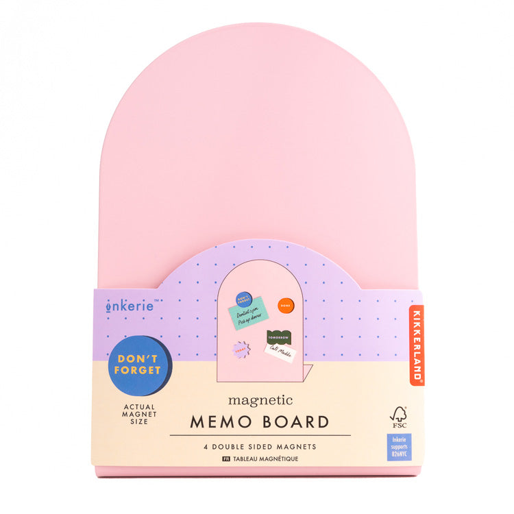 Inkerie Pink Magnetic Memo Board