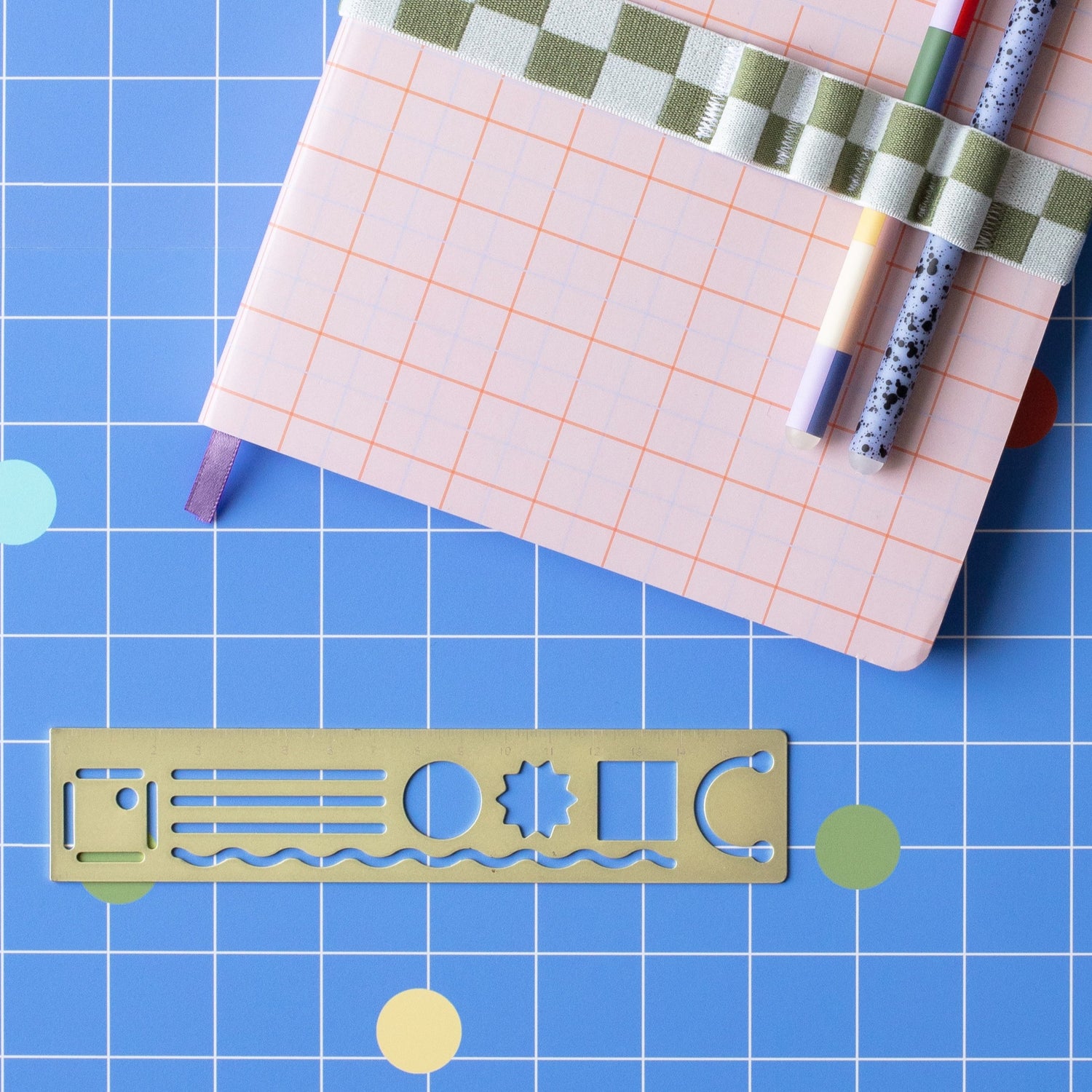 Inkerie 3 in 1 Metal Ruler