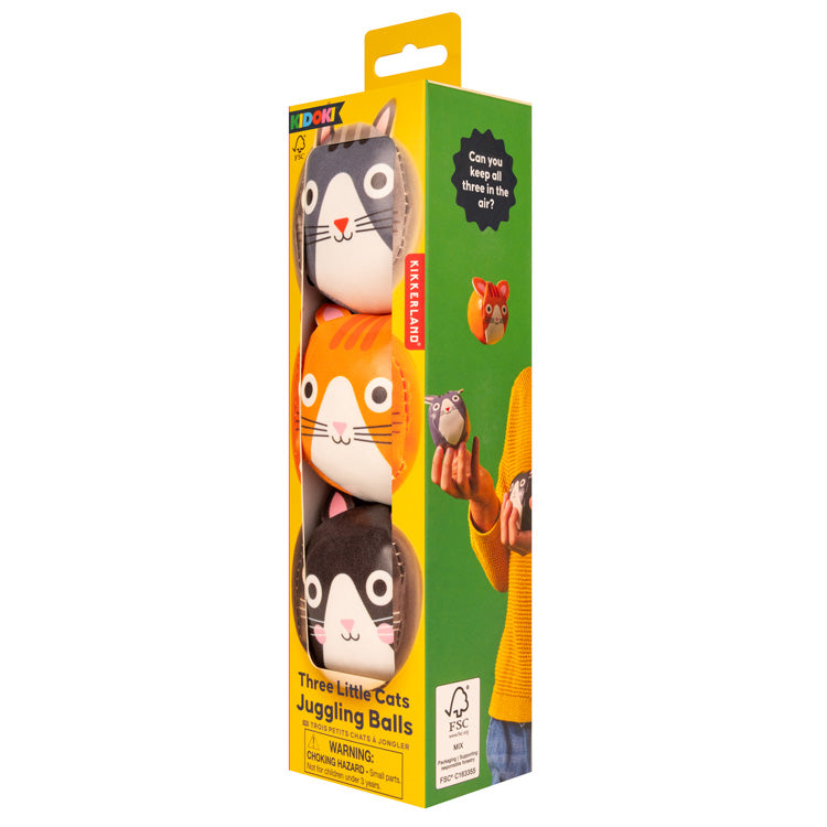 Kidoki Three Cats Juggling Balls