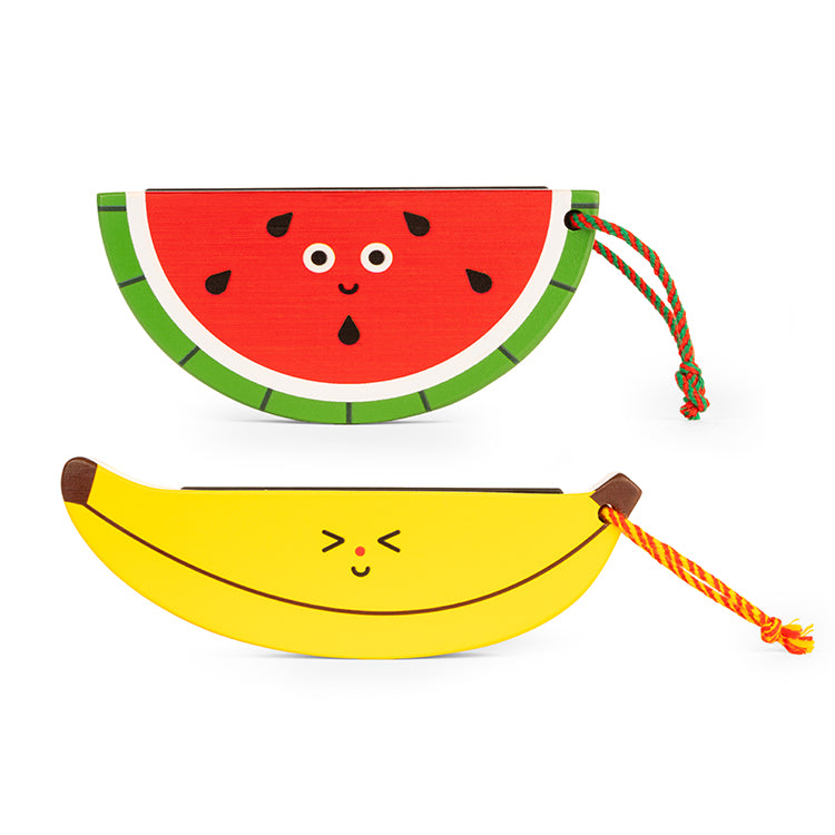 Kidoki Wooden Fruit Harmonica – Kikkerland Design Inc