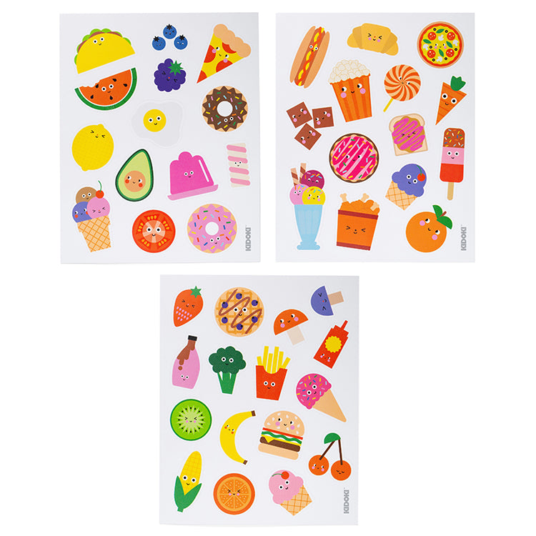 Kidoki Foodie Fun Puffy Stickers