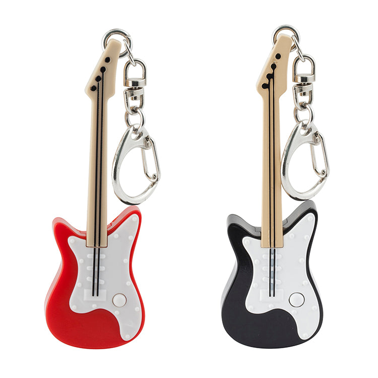 Guitar Keychain Asst Red/Black