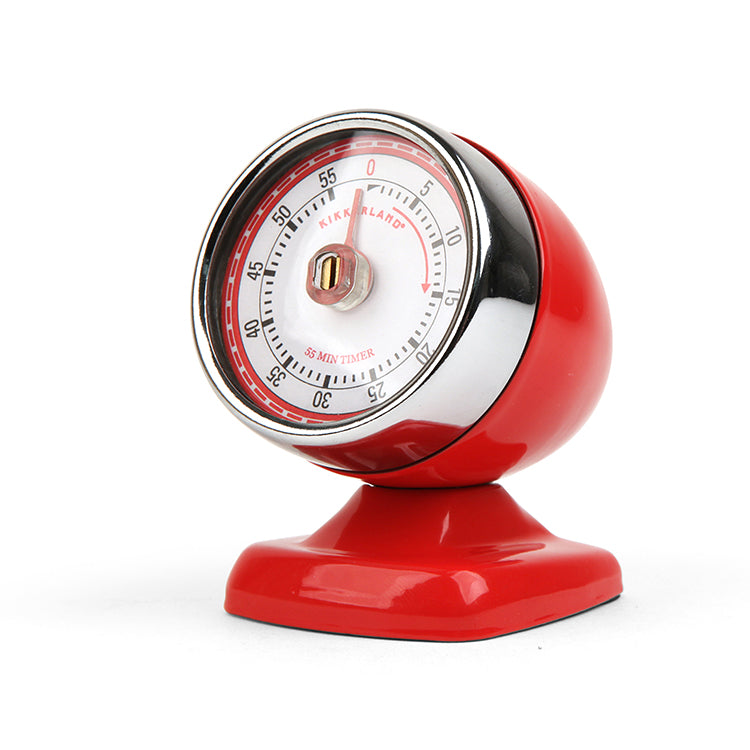 Vintage Streamline Kitchen Timer + Red – Kikkerland Design Inc