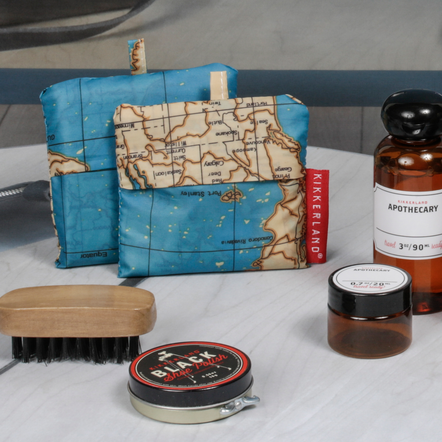 World Map Travel-size Laundry Bag