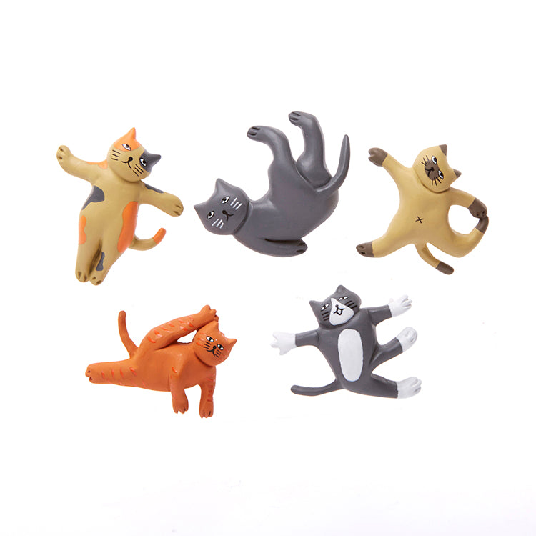 Cat Yoga Magnets – Kikkerland Design Inc