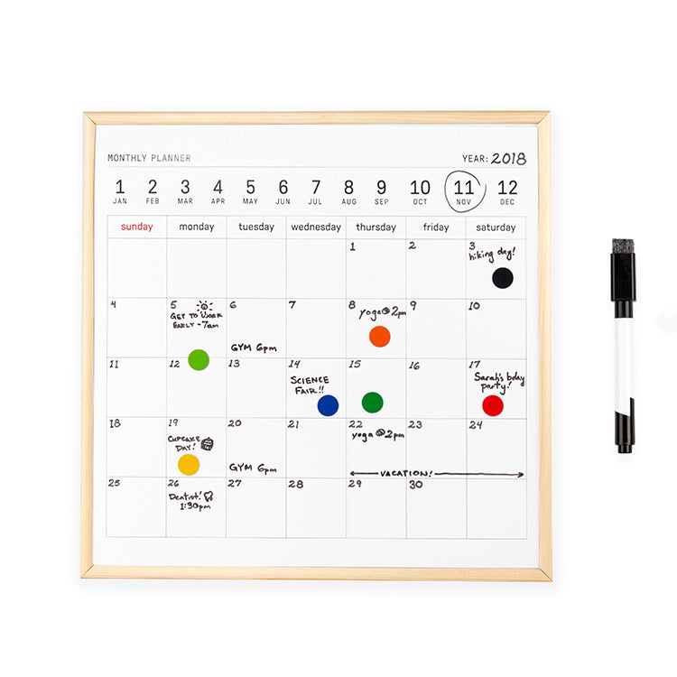 Whiteboard Calendar – Kikkerland Design Inc
