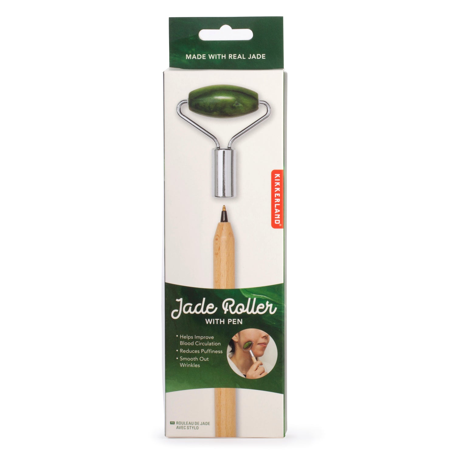 Jade Roller with Pen
