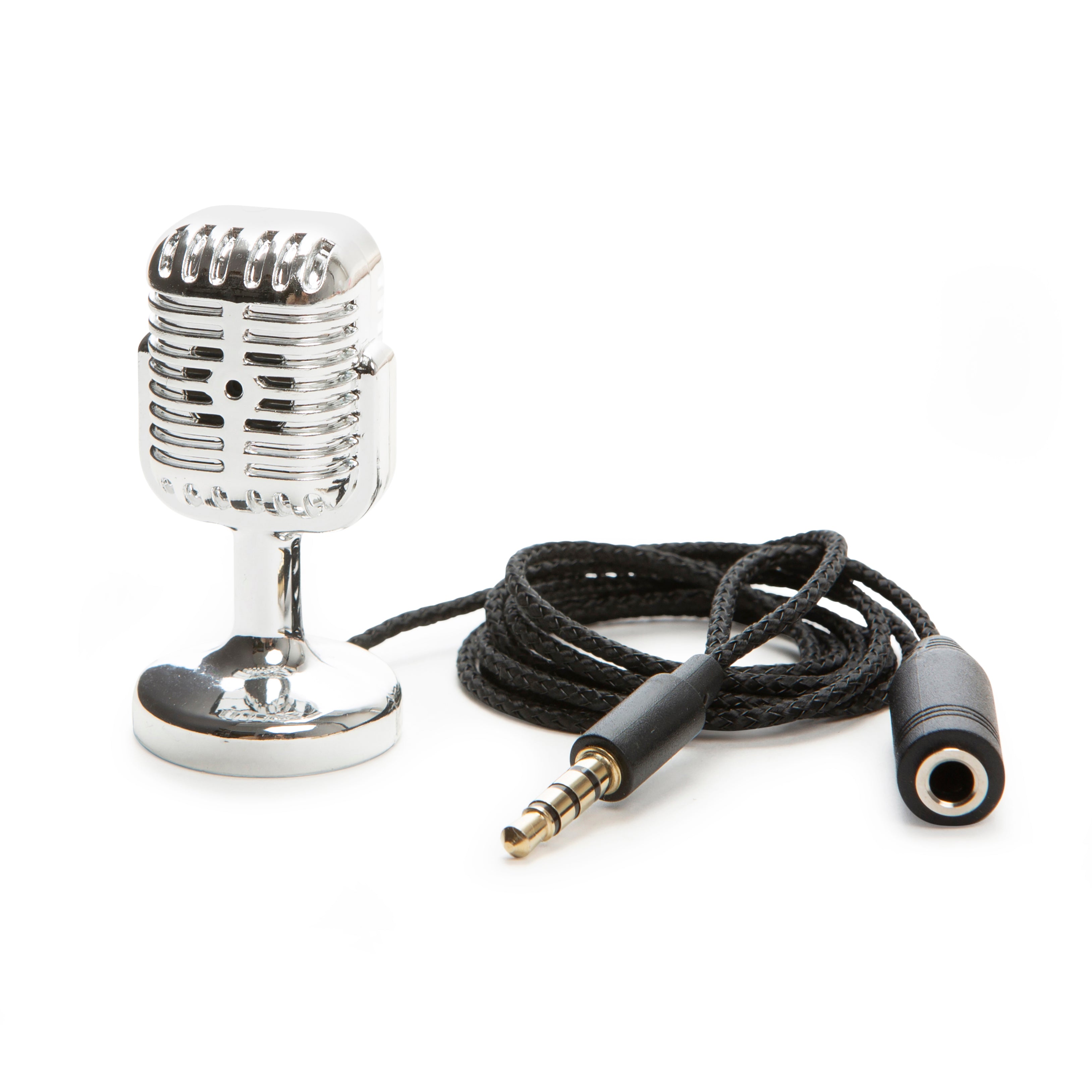 Mini Microphone Karaoke Argent Kikkerland - Femme