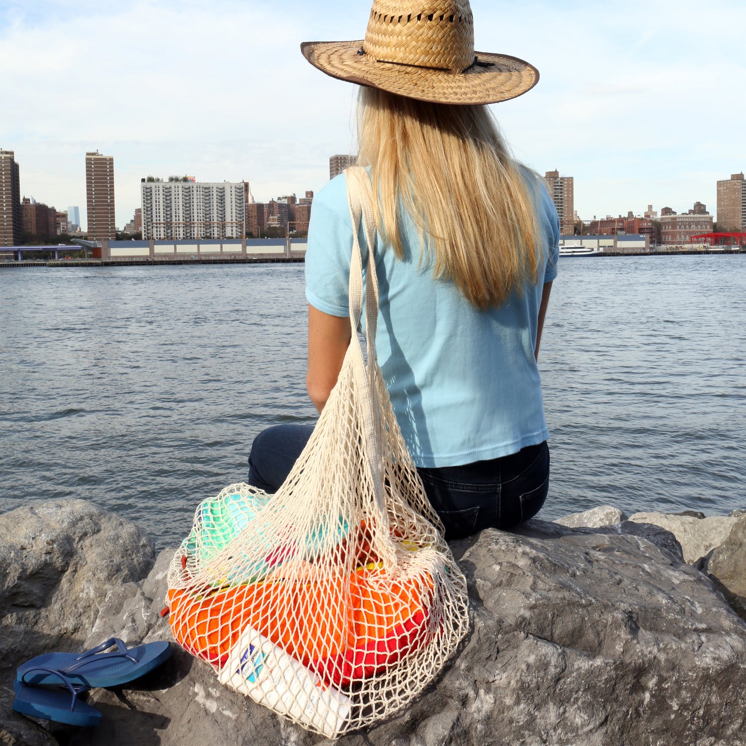 XL Cotton Net Carry-All Bag