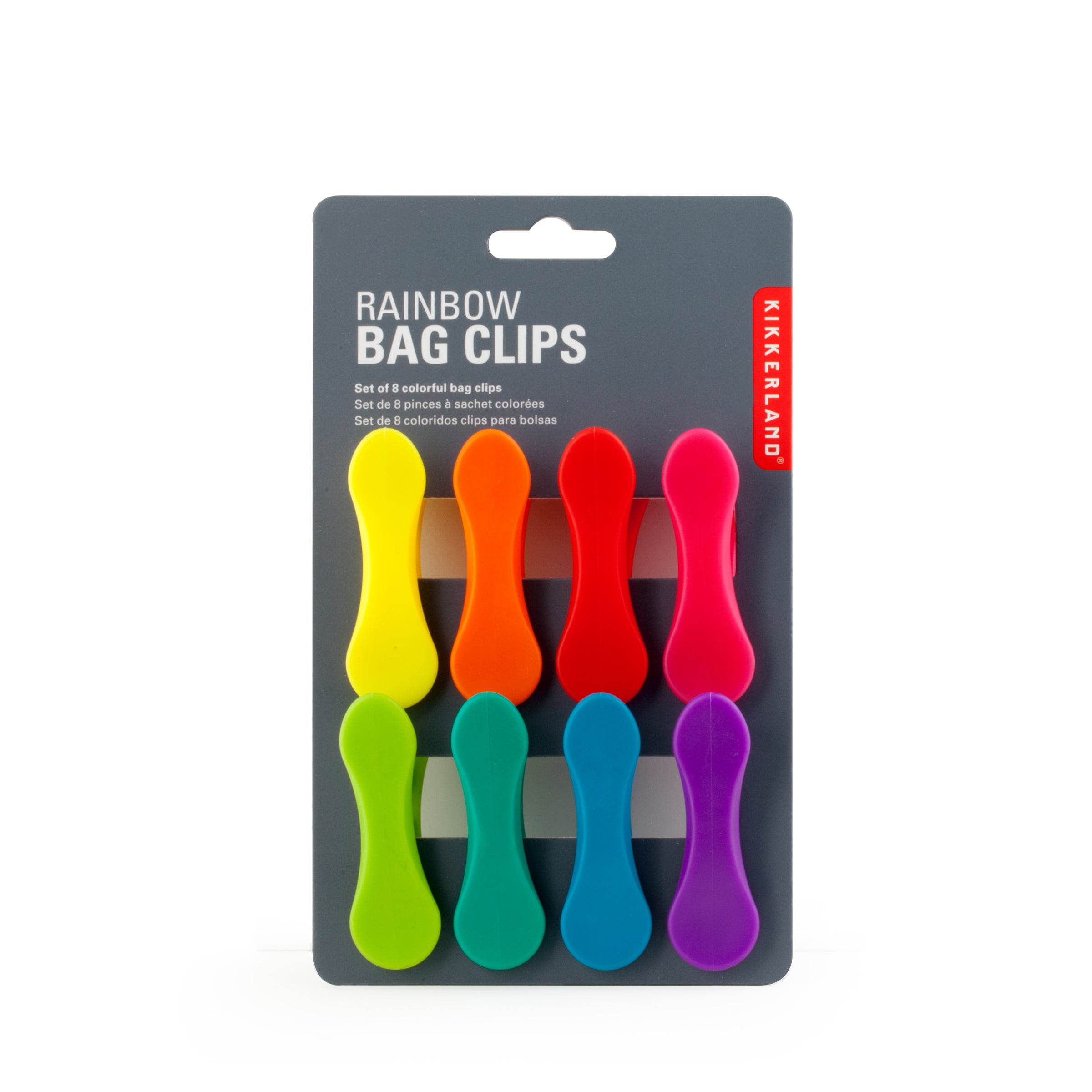 Kikkerland Design Rainbow Bag Clips