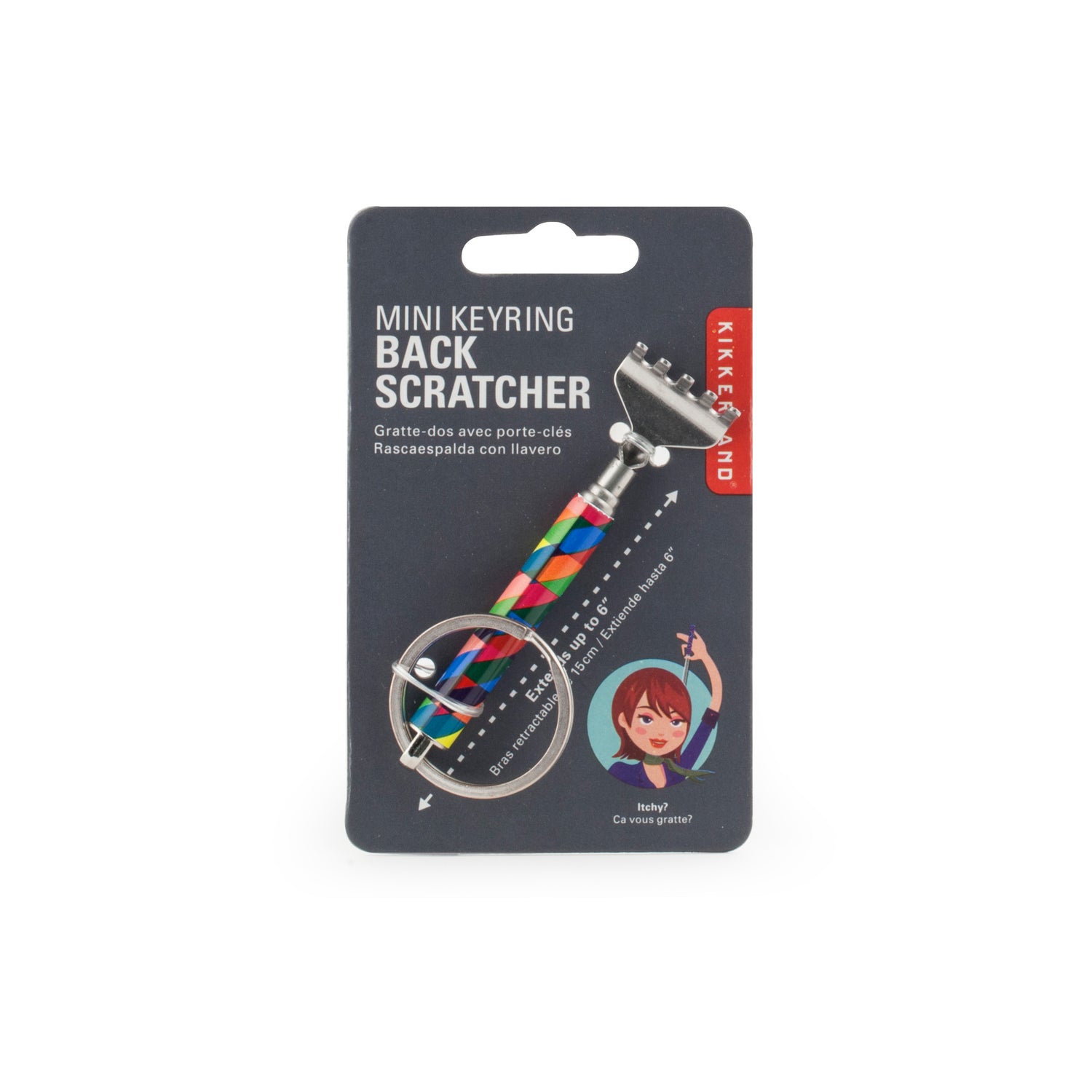 Keychain Pattern Mini Back Scratcher