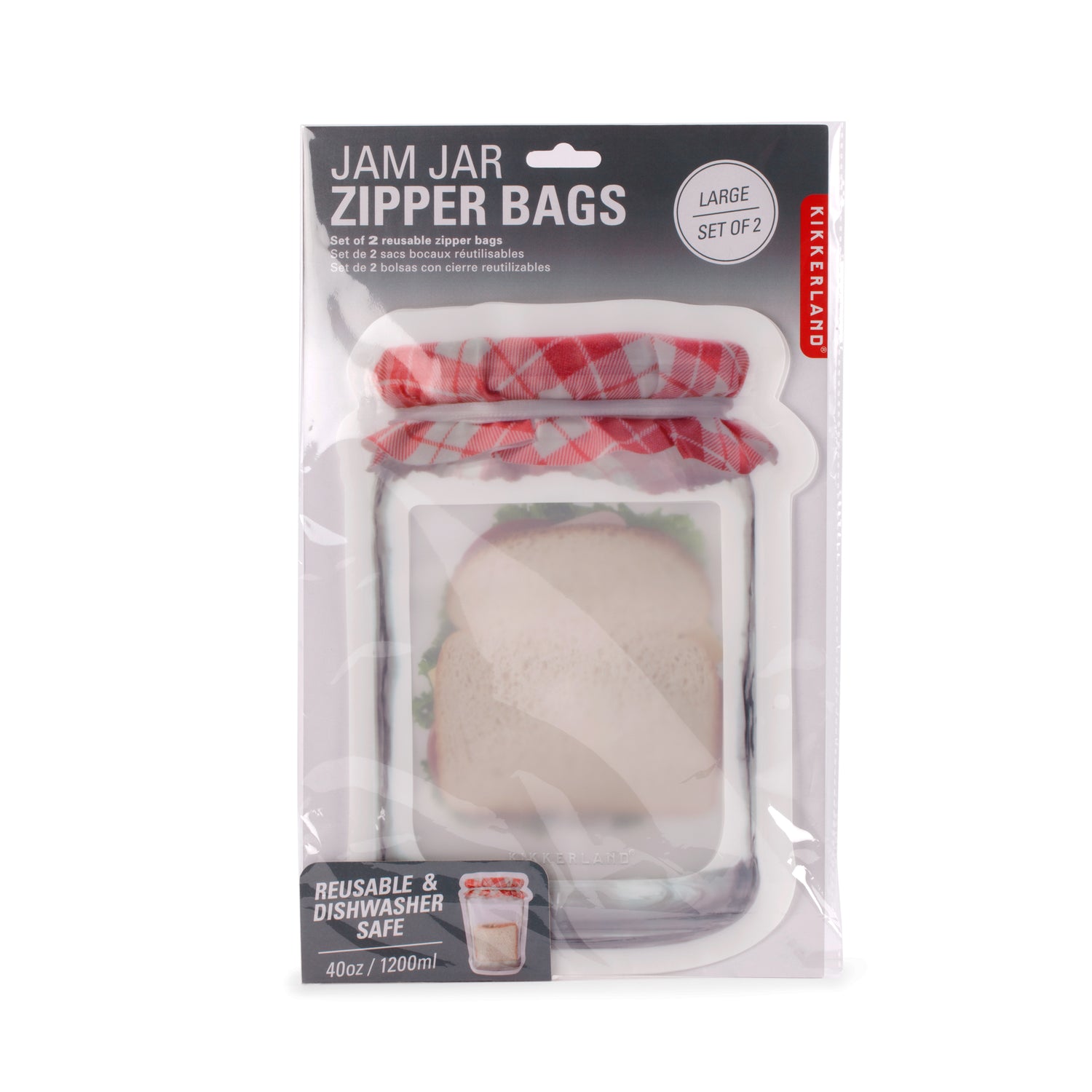 Jam Jar Zipper Bag Large