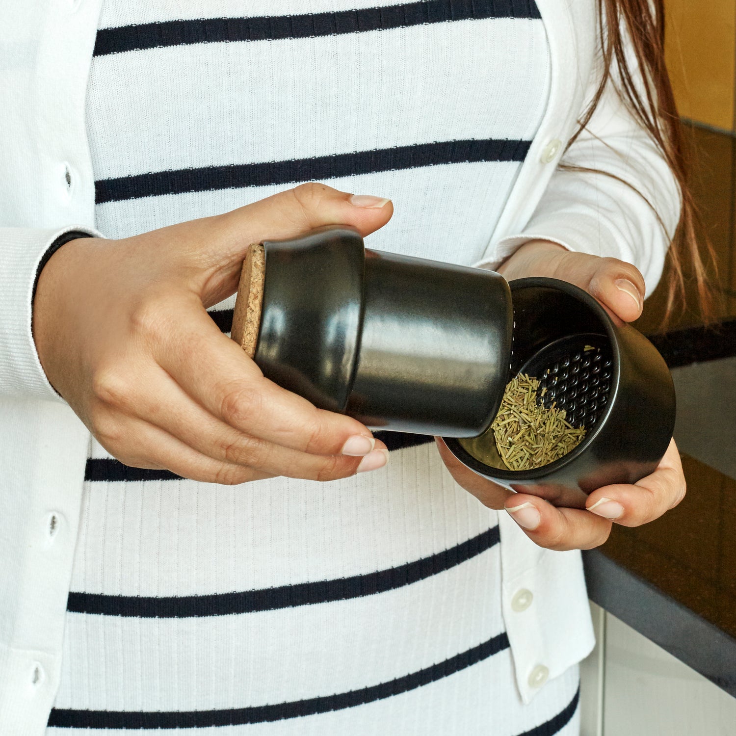 Broyeur Céramique + Pot Grand Noir