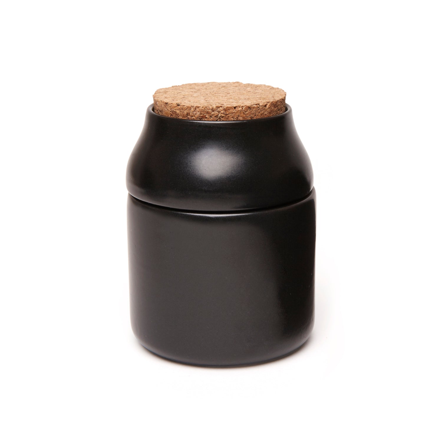 Ceramic Grinder + Jar Large Black