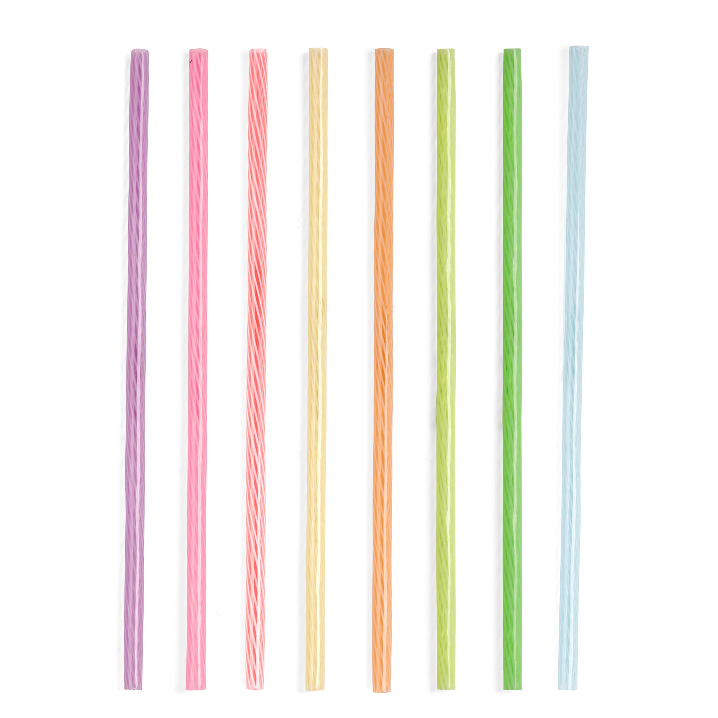 Colorful Reusable Glass Straws by KIKKERLAND