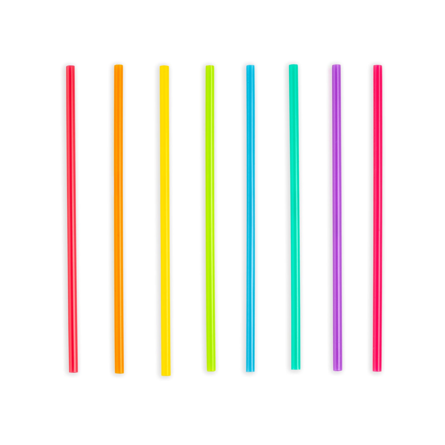 8â Bright Color Reusable Straws