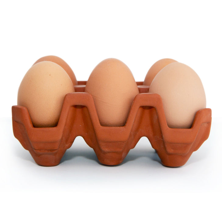 Colourful Ceramic Egg Holder Tray - Fun Kitchen Storage