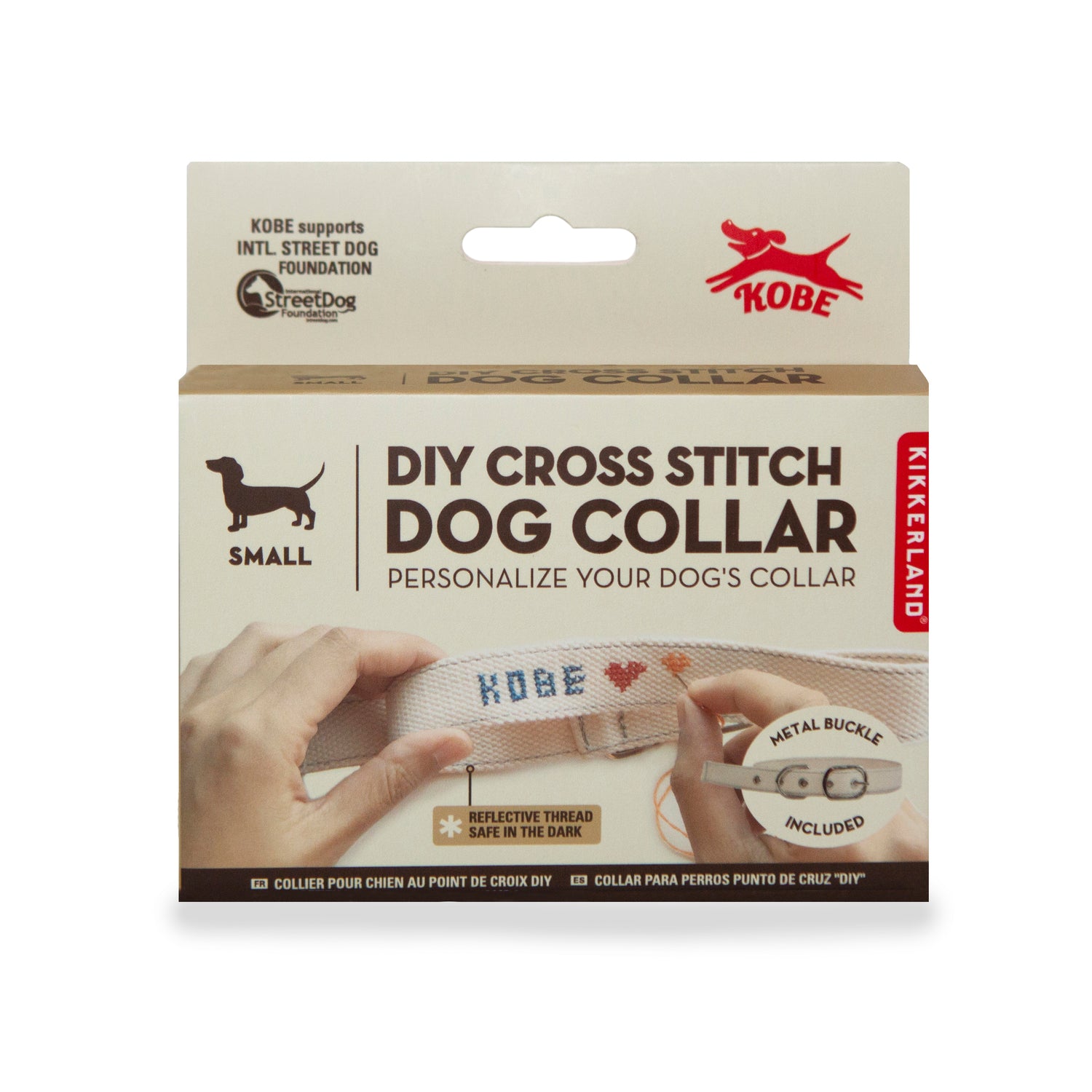 Kobe DIY Cross Stitch Dog Collar for Small Dogs