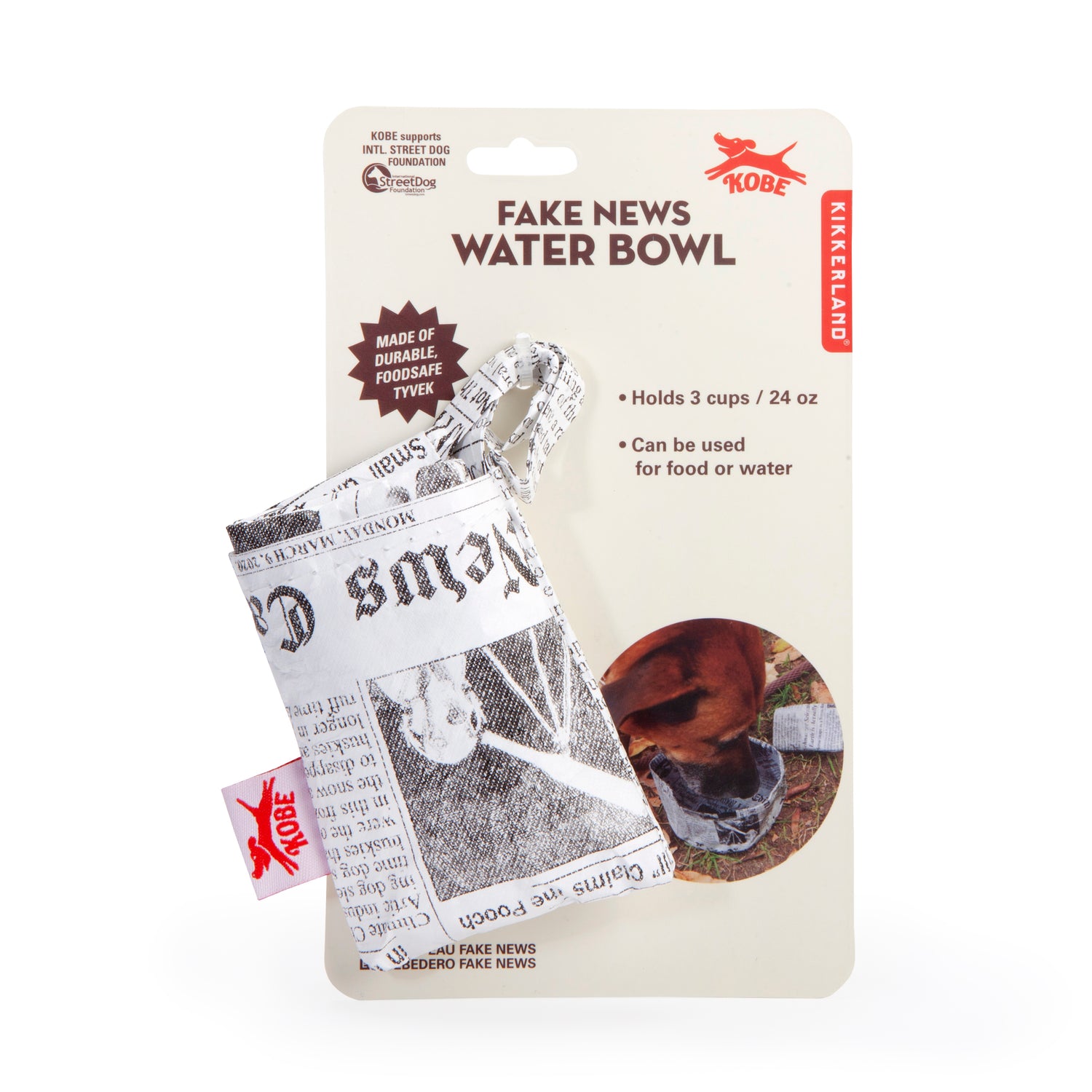 Kobe Fake News Water Bowl