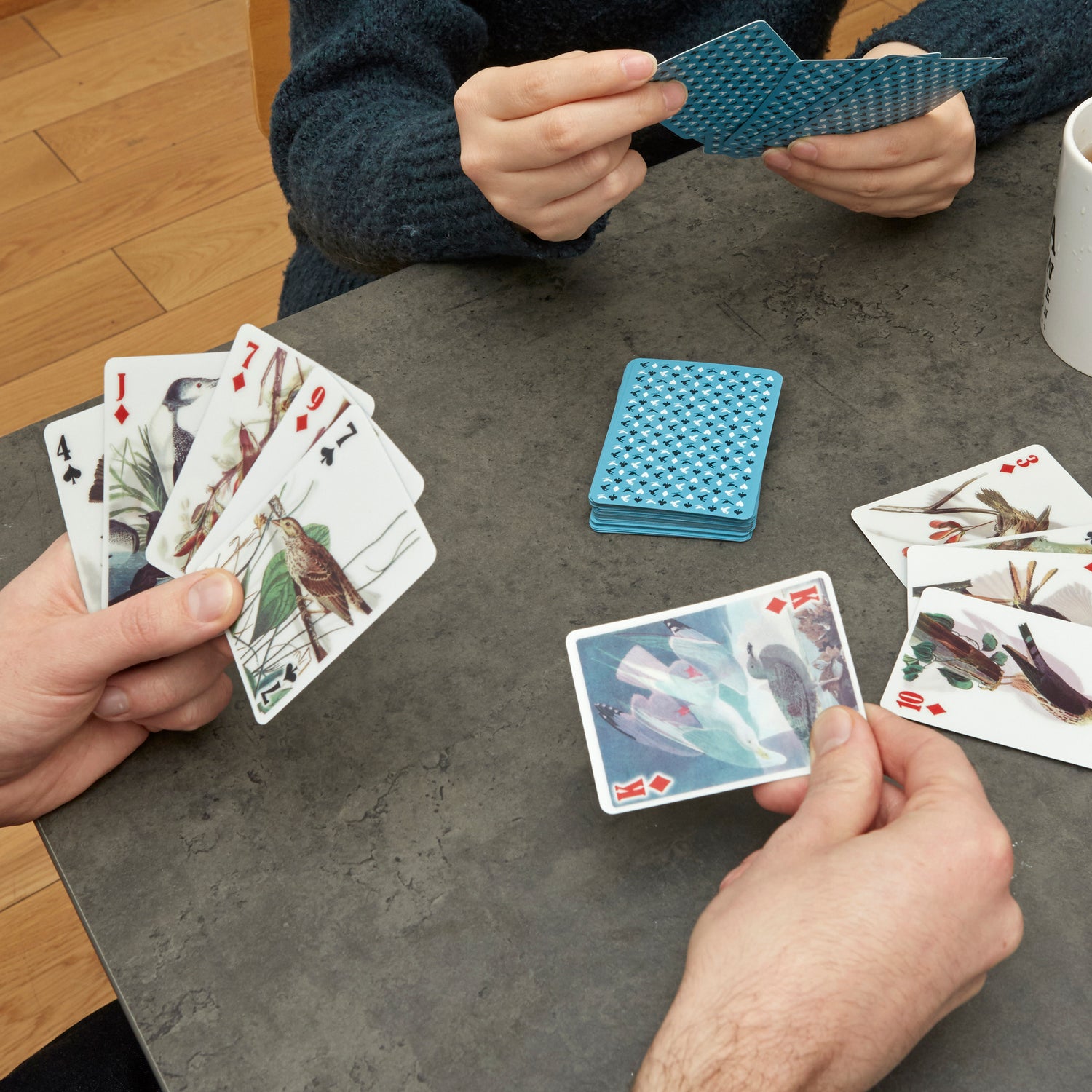 3-D Bird playing cards