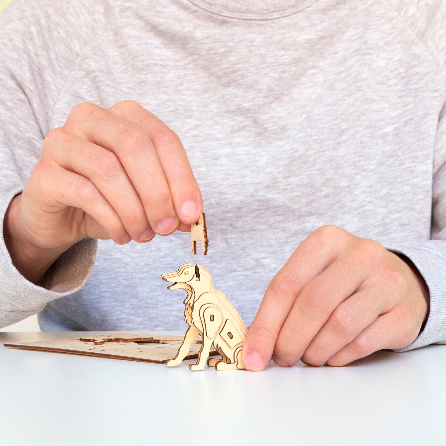 Hond 3D houten puzzel