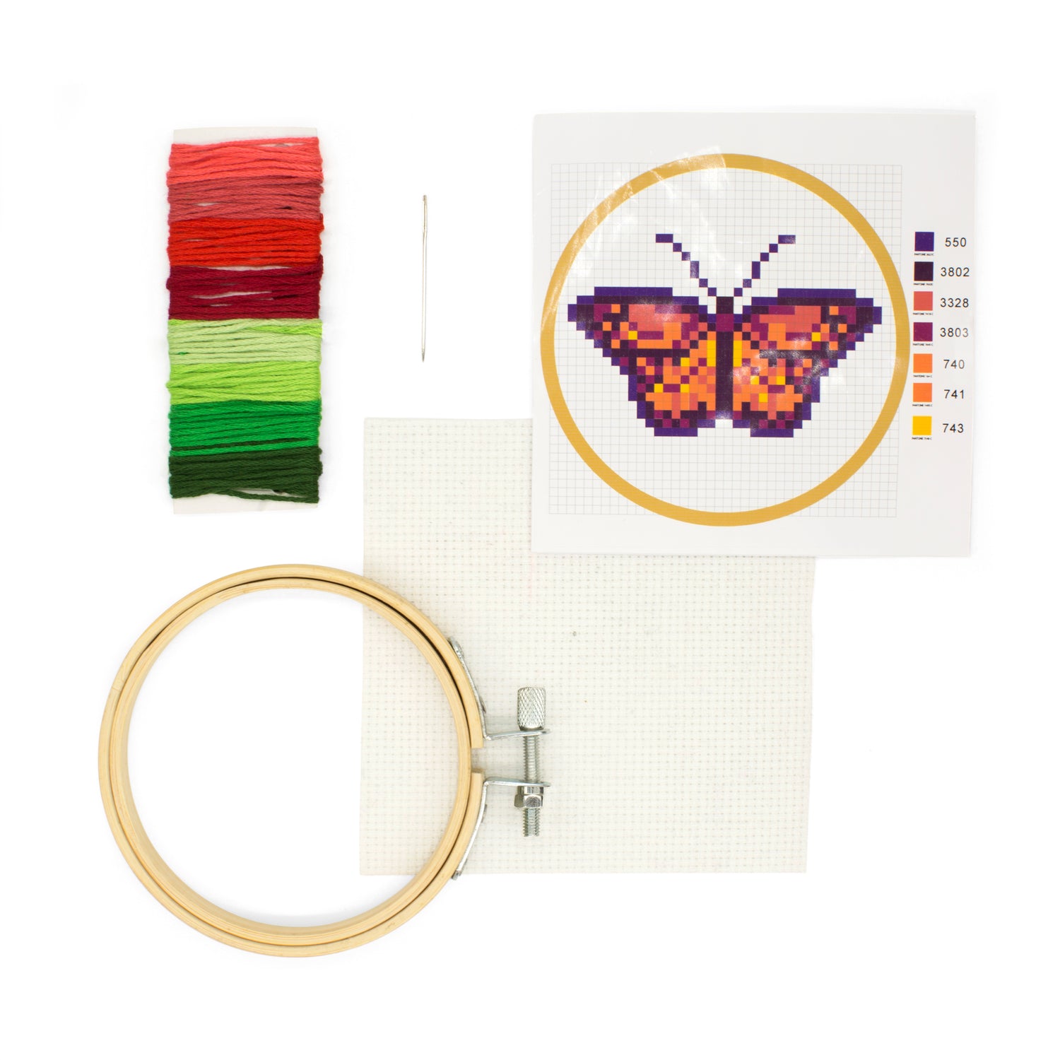 Butterfly Mini Cross Stitch Embroidery Kit