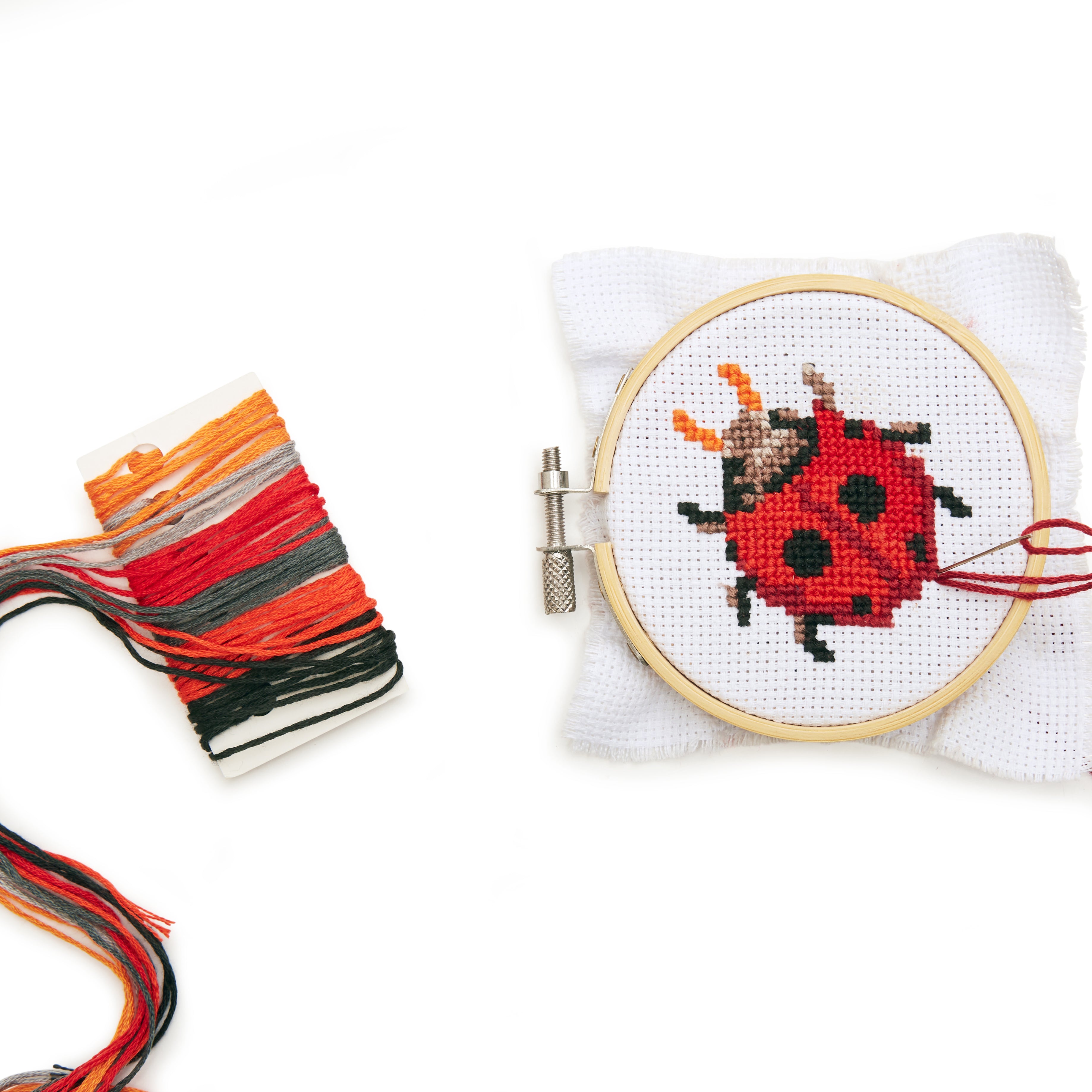 Fireworks Gallery  KIKKERLAND DESIGN Mini Cross Stitch Embroidery Kit: Cat