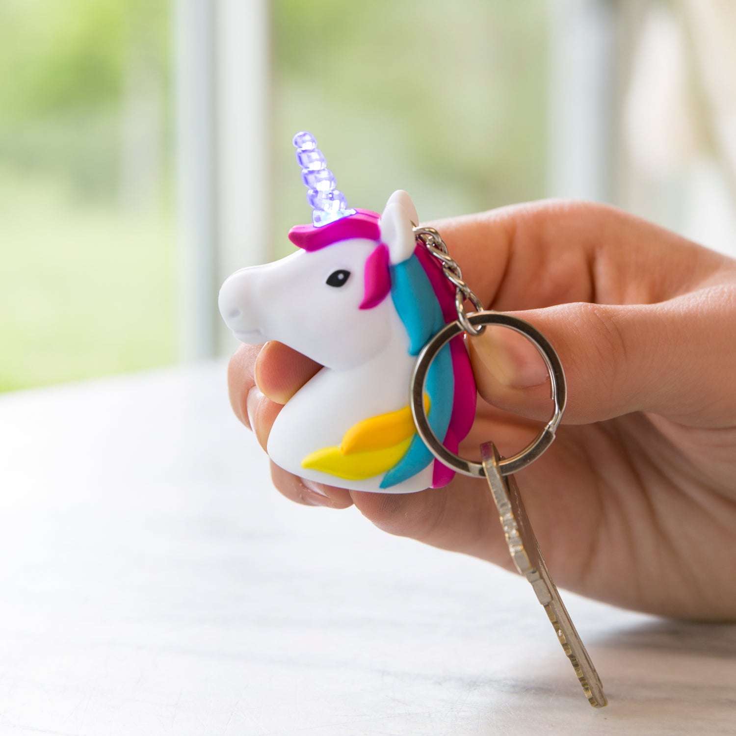 Unicorn LED & Sound Keychain