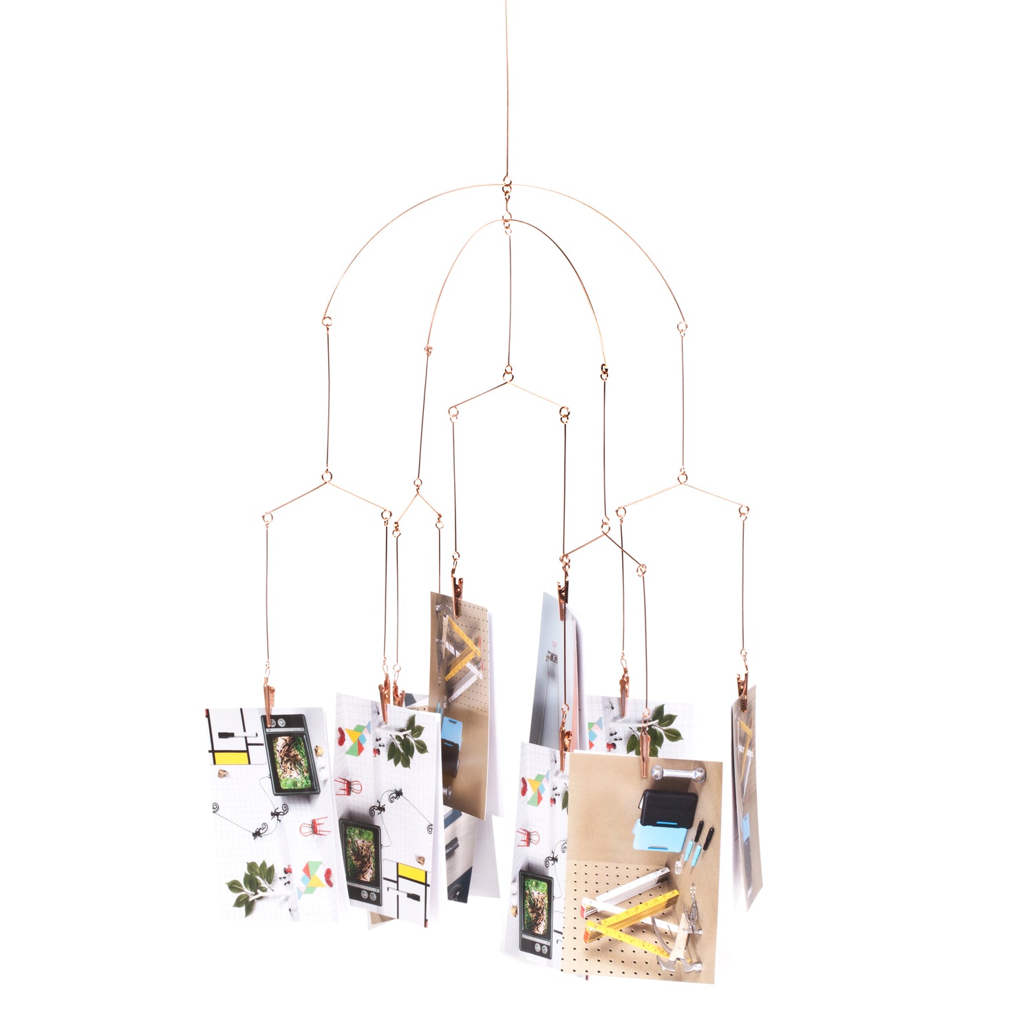 Koperen clip fotomobiel