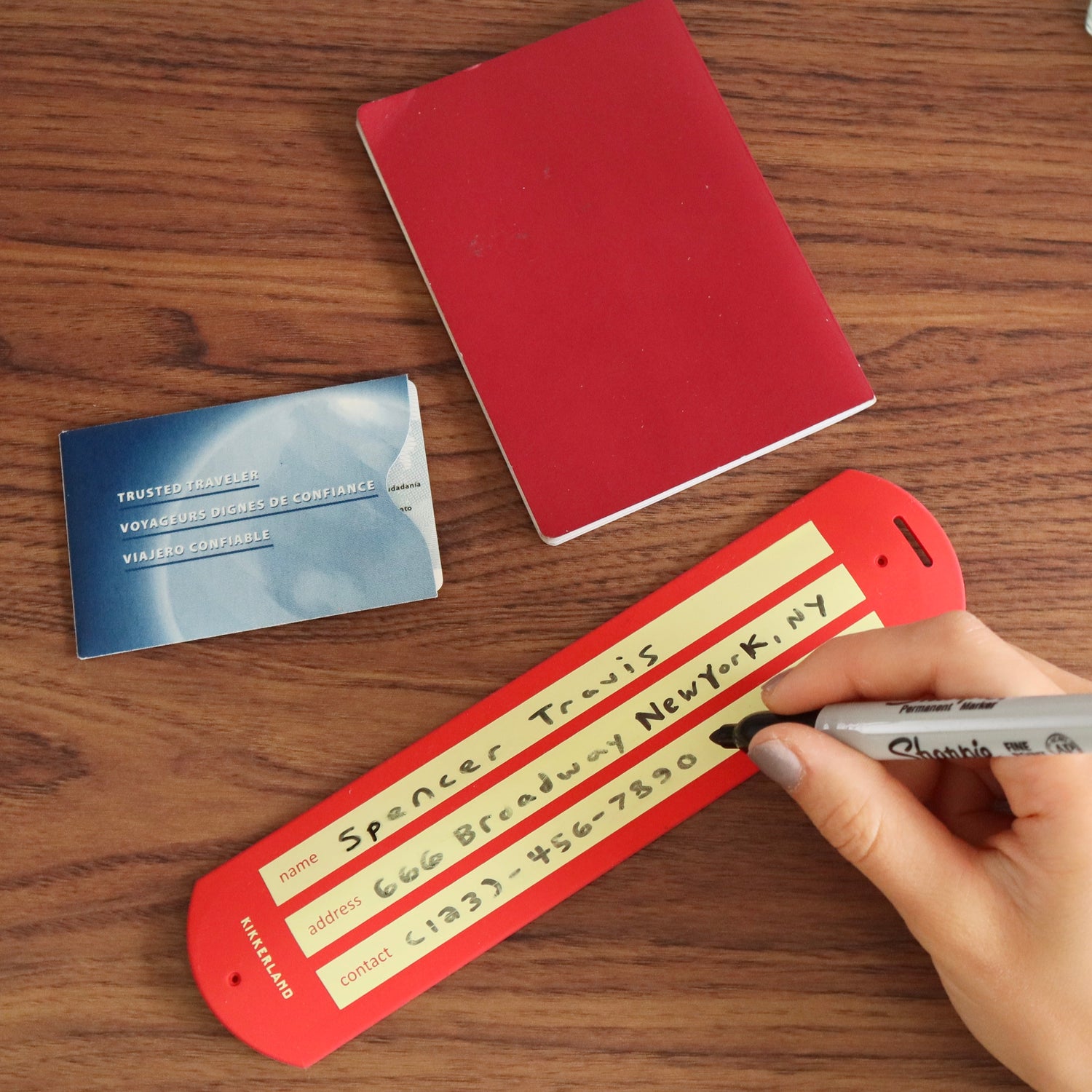 Red Slap Luggage Tag