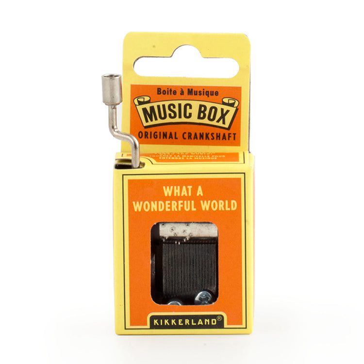 What A Wonderful World Music Box – Kikkerland Design Inc