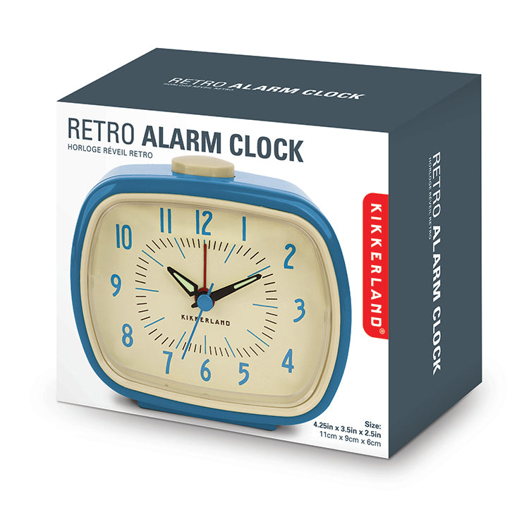 Retro Alarm Clock + Blue