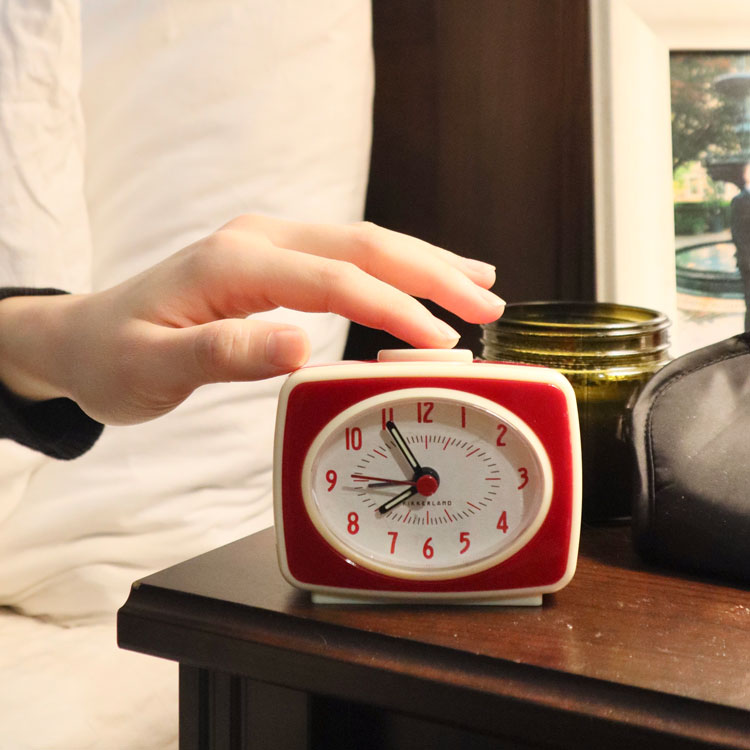 Small Classic Alarm Clock Red