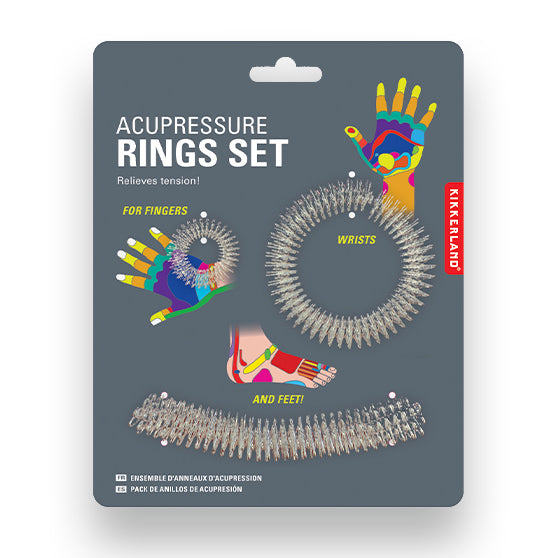 Psychic Reader YOKOオリジナルブレスレット&浄化グッズセット Acupressure Rings Set – Kikkerland Design Inc