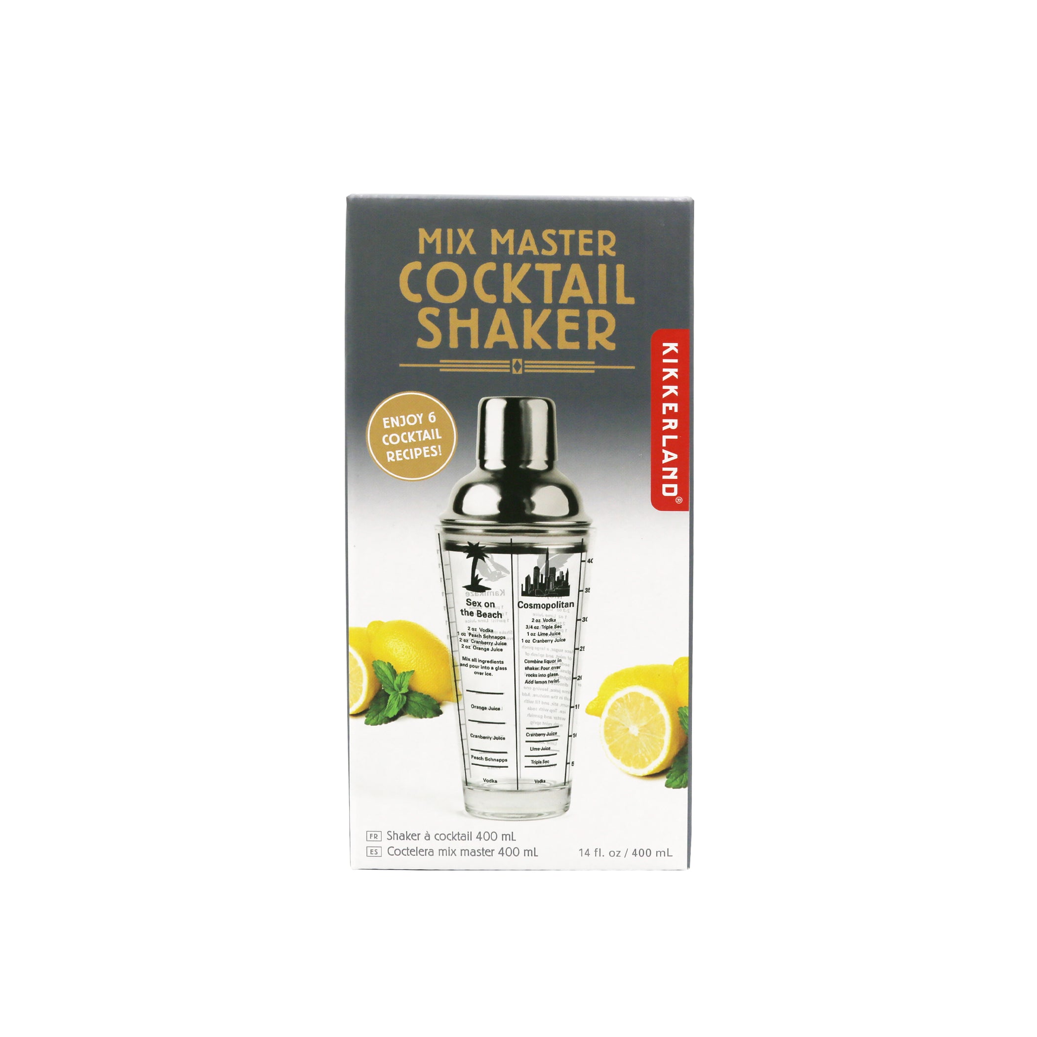 Mix Master Cocktail Shaker 16OZ — Kikkerland Design Inc