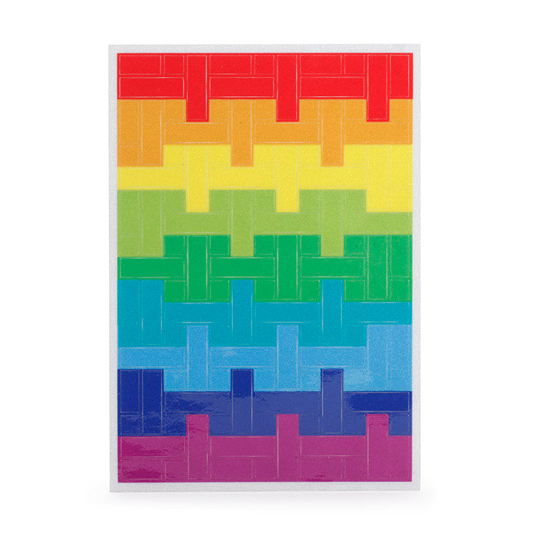 Rainbow Blocks Reflect BikeStickers