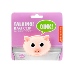 Bag Clip + Talking Pig