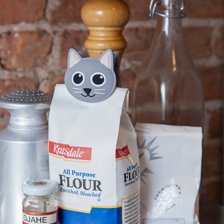 Talking Bag Clip Cat