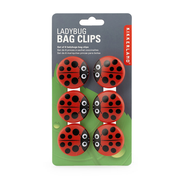 Ladybug Bag Clips Set Of 6